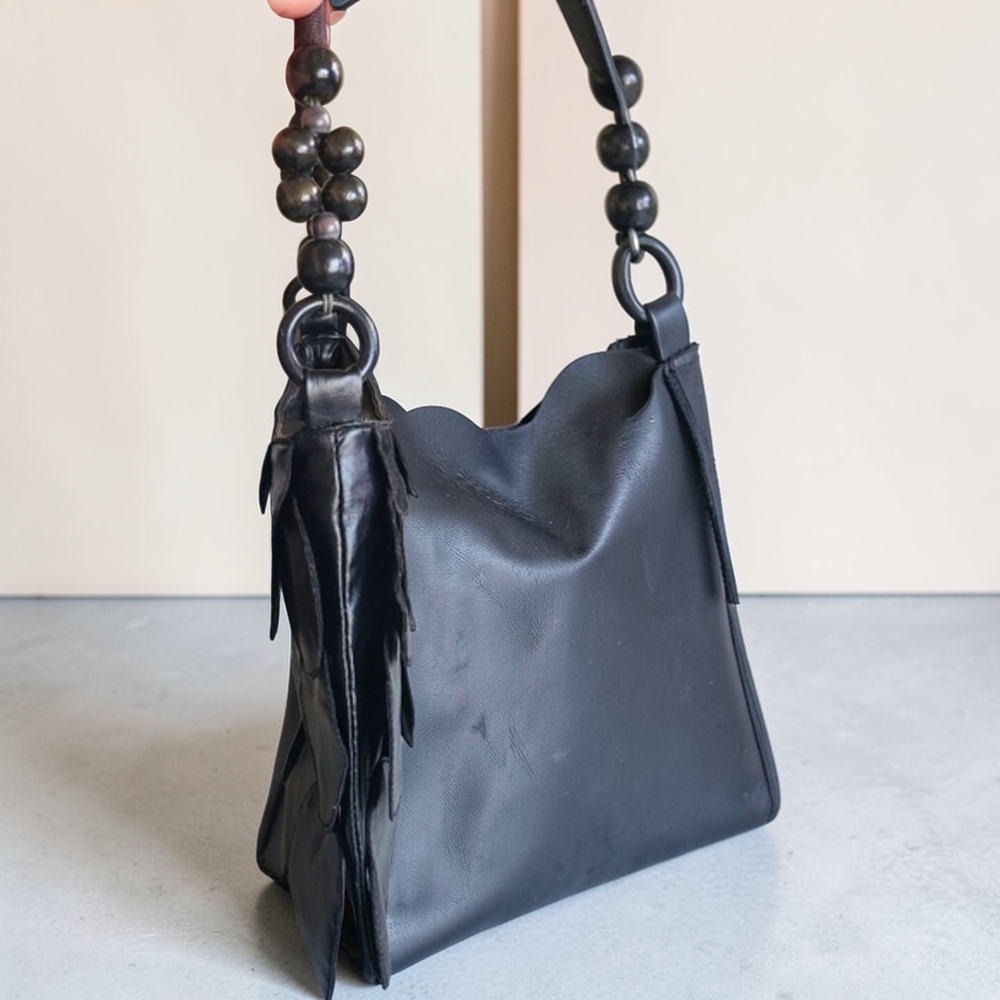 Bueno Leather Circle Pattern Bag - image 2